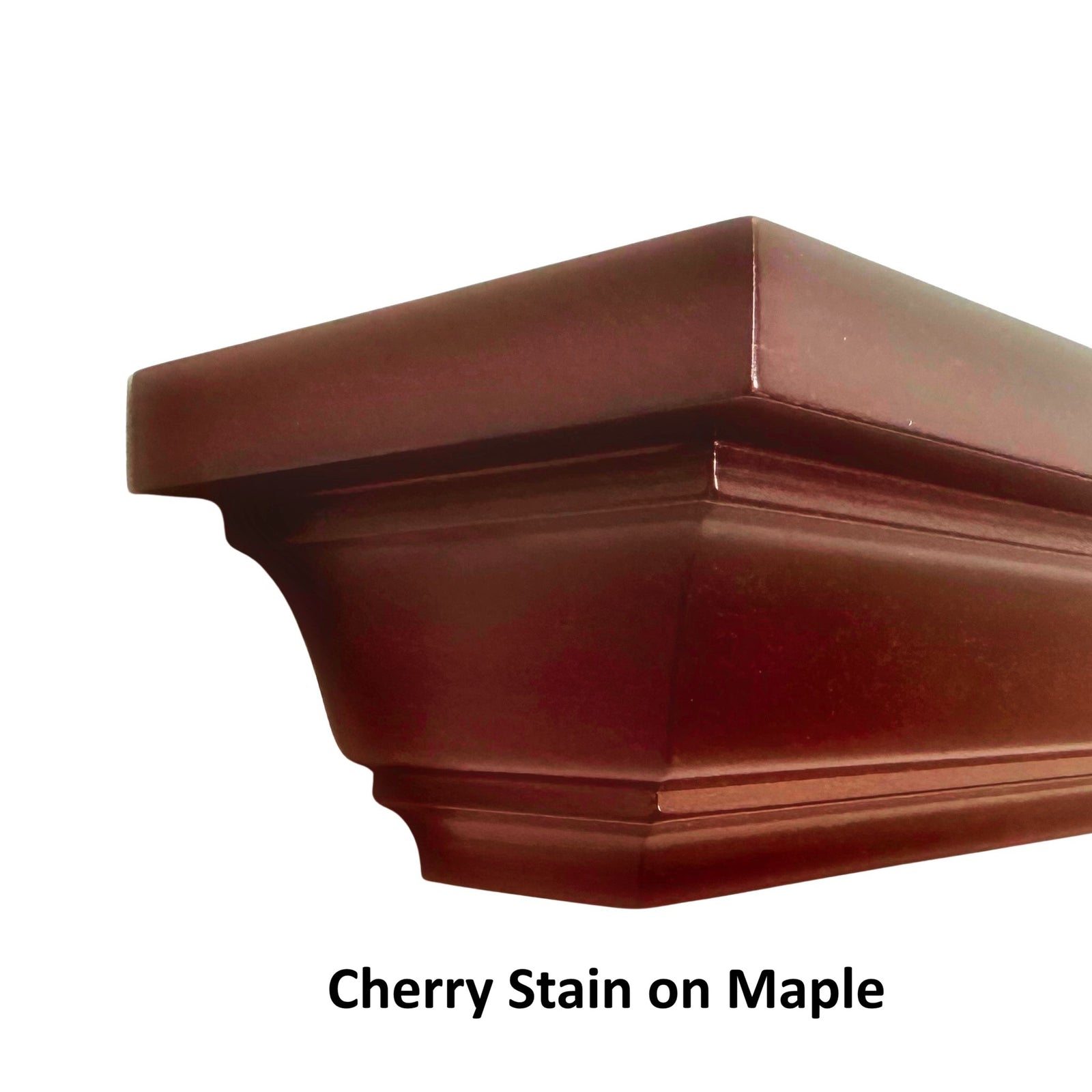 Stained Crown Molding Shelf