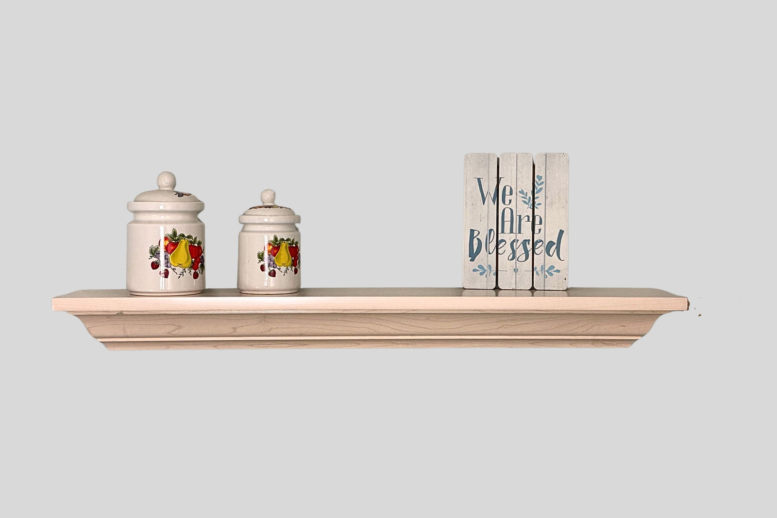 Stained Crown Molding Shelf
