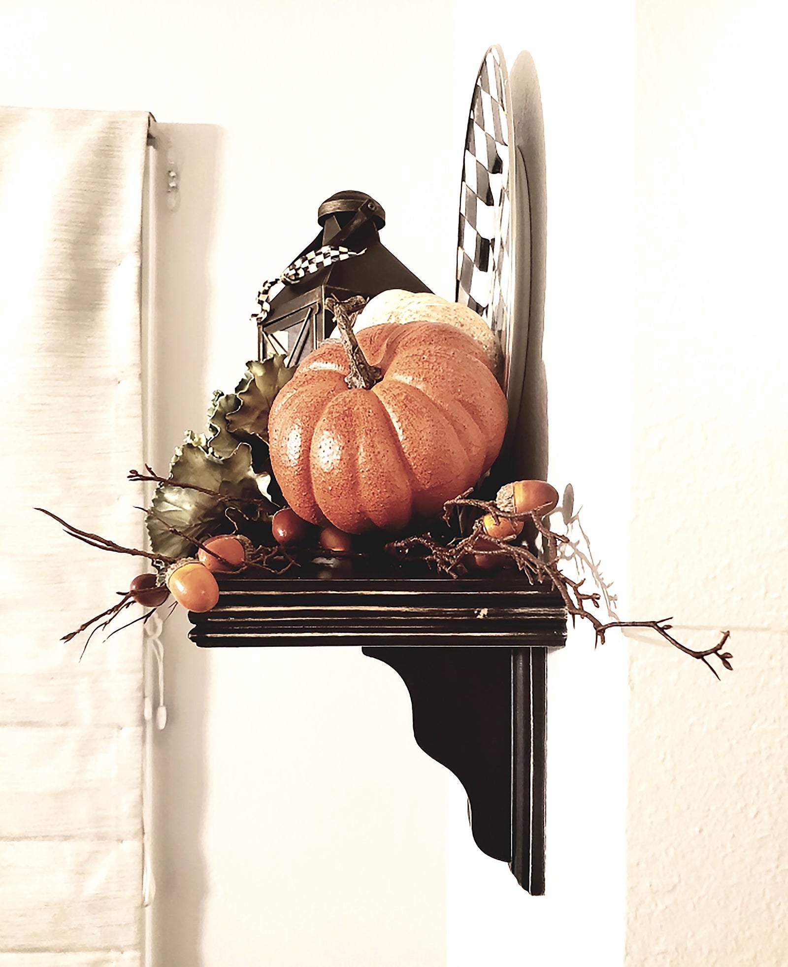 black farmhouse shelf