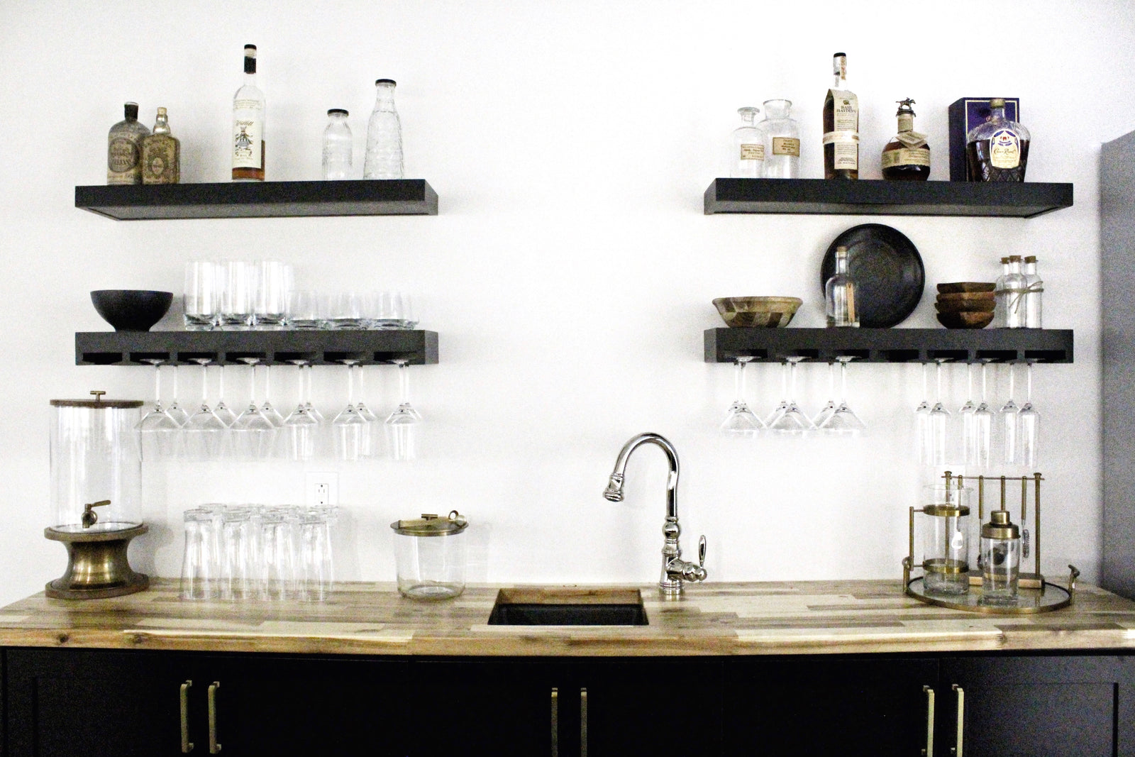wine glass shelf