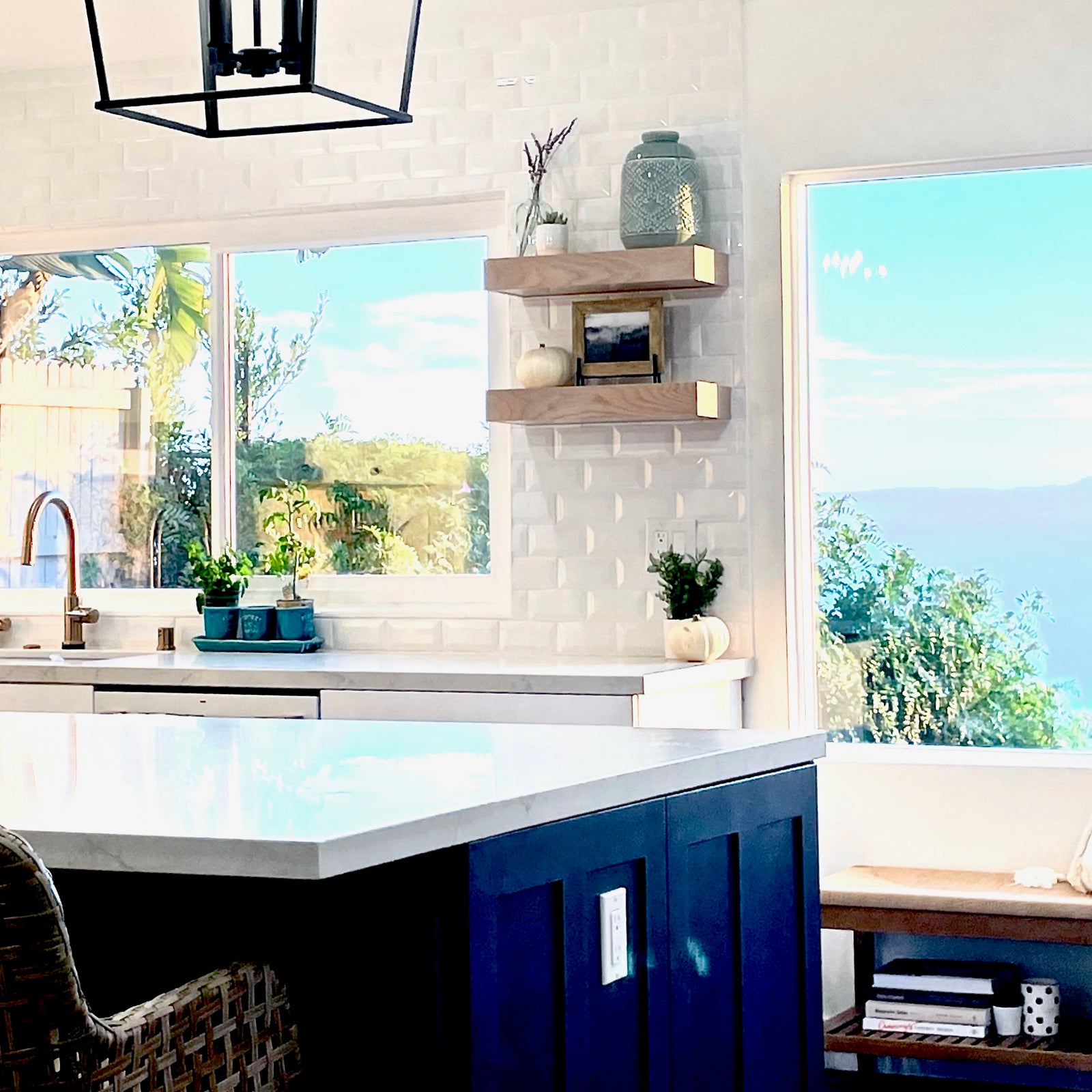 3 Inch Oak Open Floating Shelf