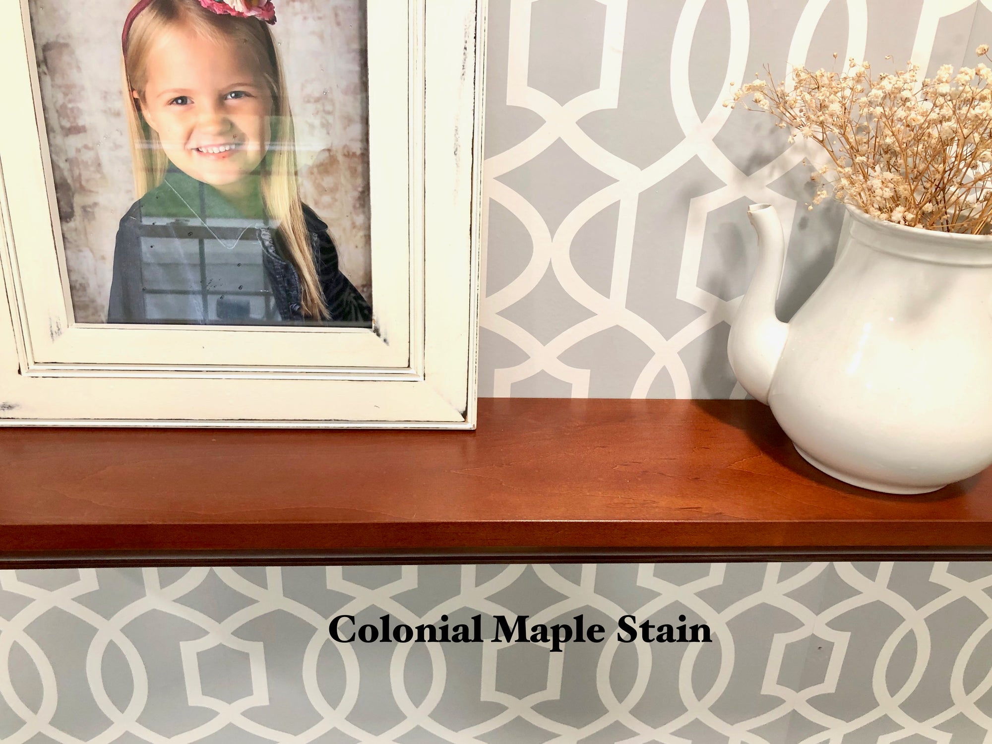Stained Crown Molding Shelf