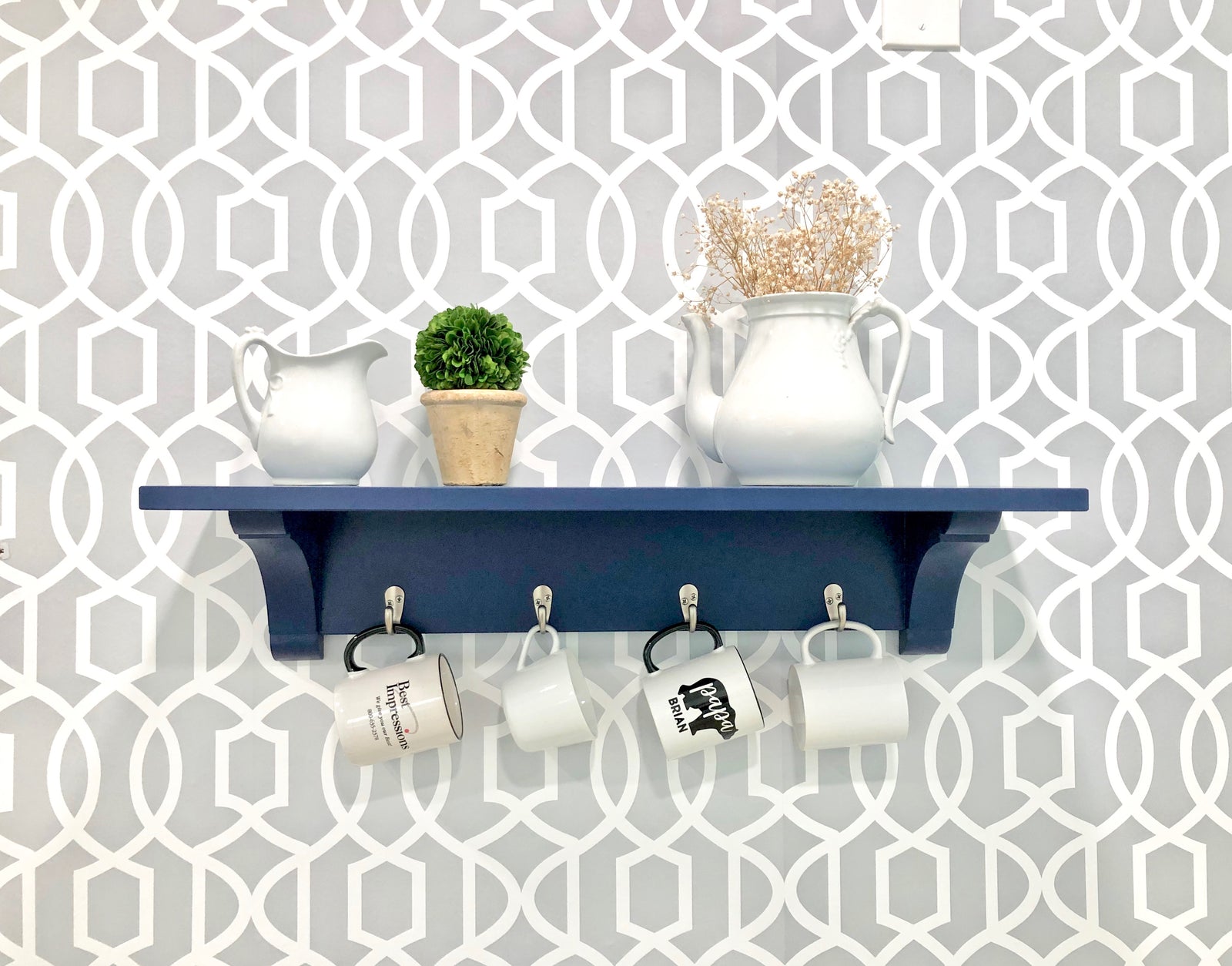 coffee cup shelf