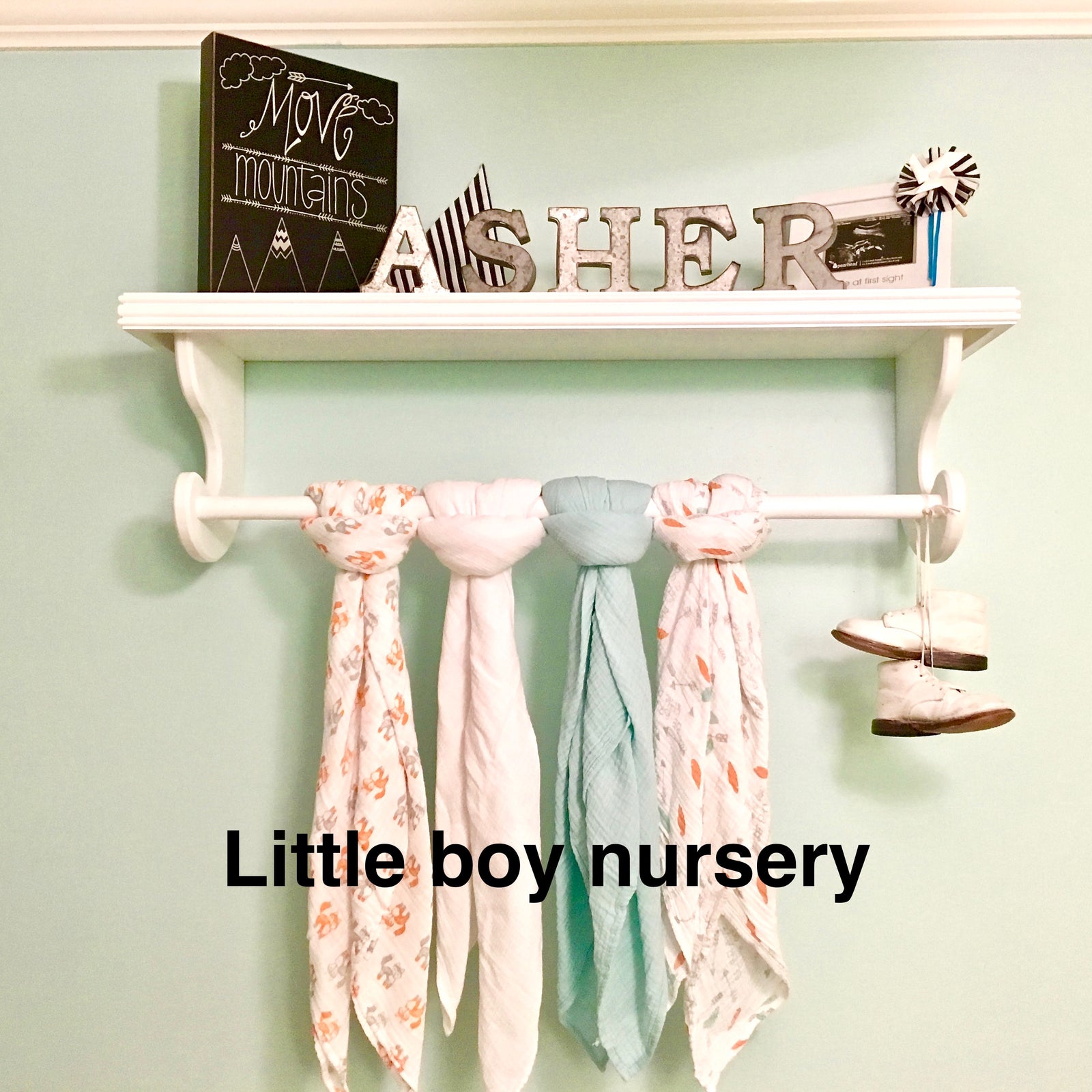Shelf with hanging rod