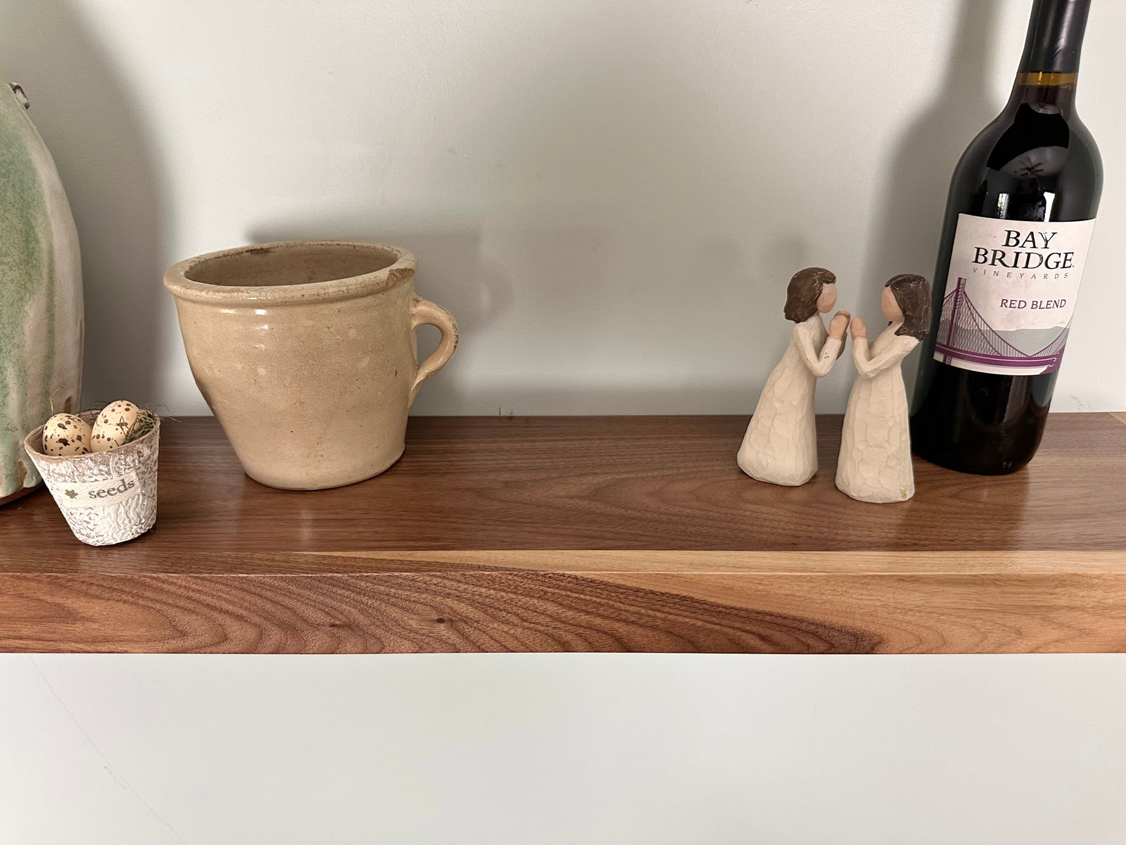 Walnut Floating Shelves