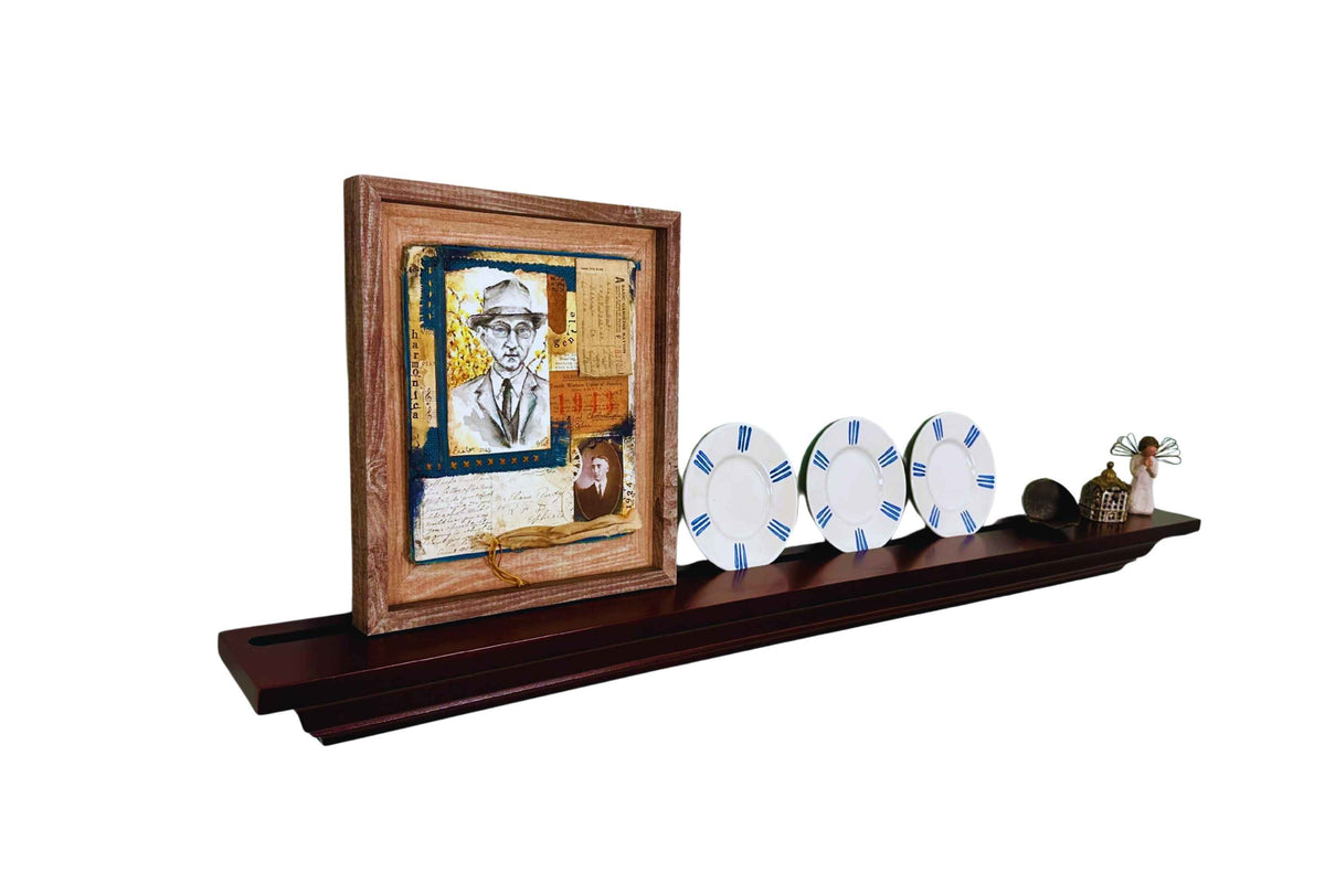 Stained Crown Molding Shelf
