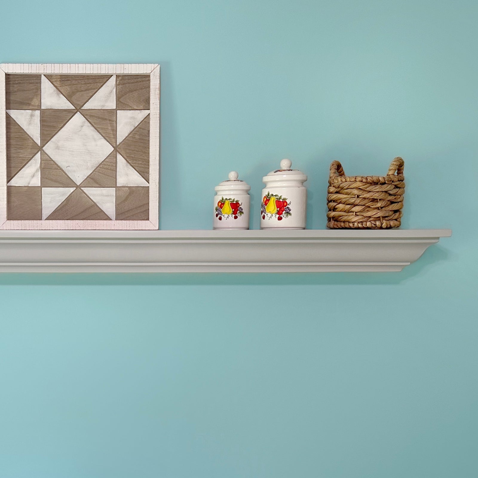 Crown Molding Shelf – Floating Fireplace Mantel - (4.5in Tall)