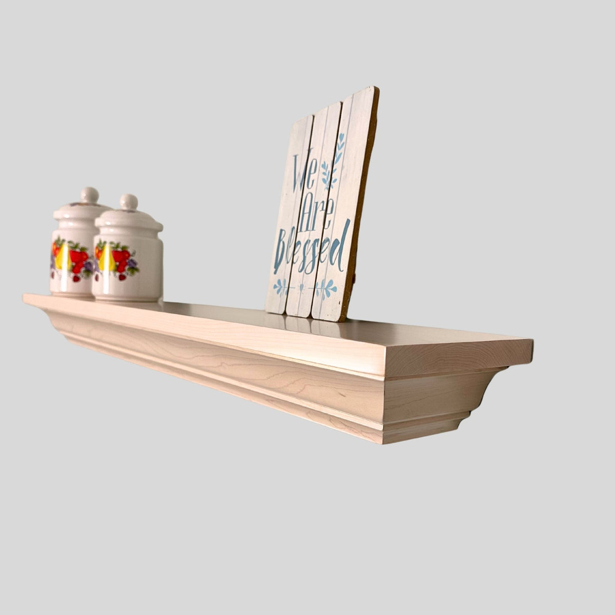 Stained Crown Molding Shelf