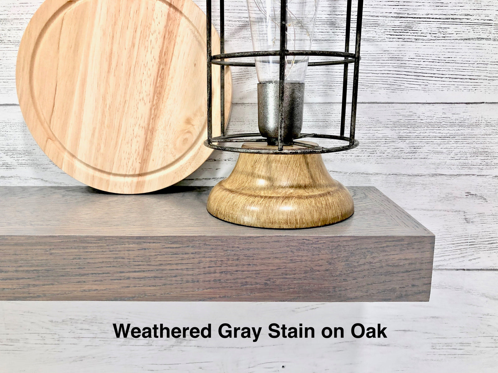 18 Inch Oak Floating Shelf With Express Shipping