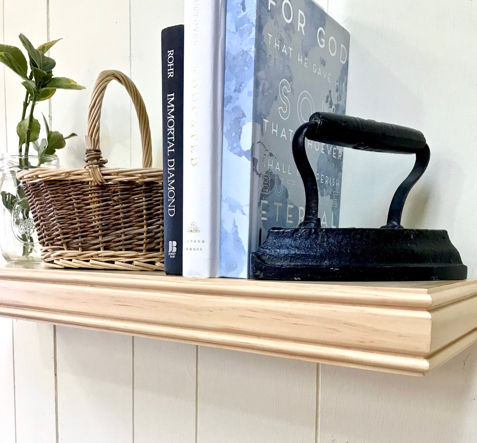 3 Inch Maple Open Floating Shelf