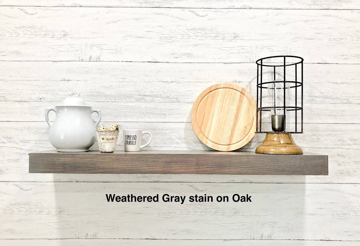 Oak floating shelf | Kitchen Open Shelving