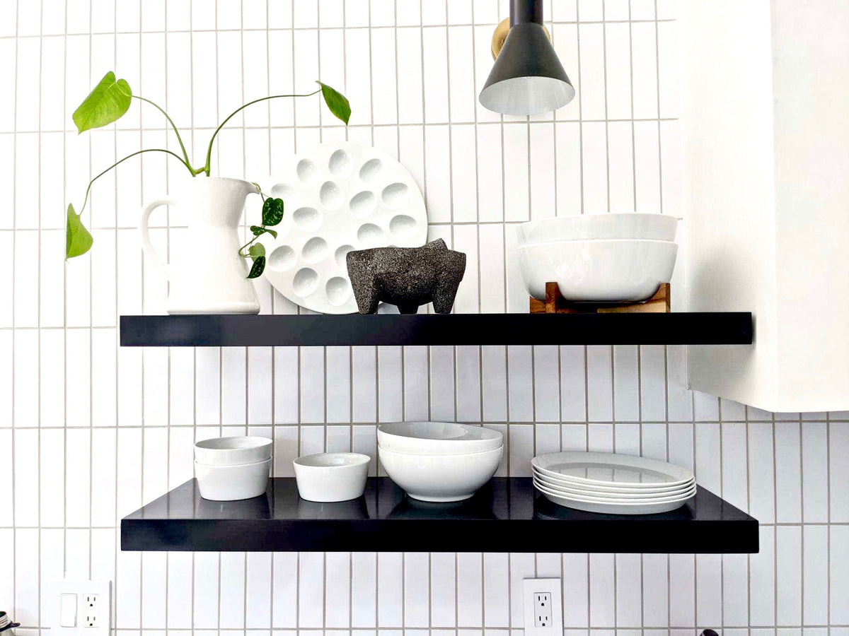 Floating Shelf - Painted - 2 in thick - Wood Shelf