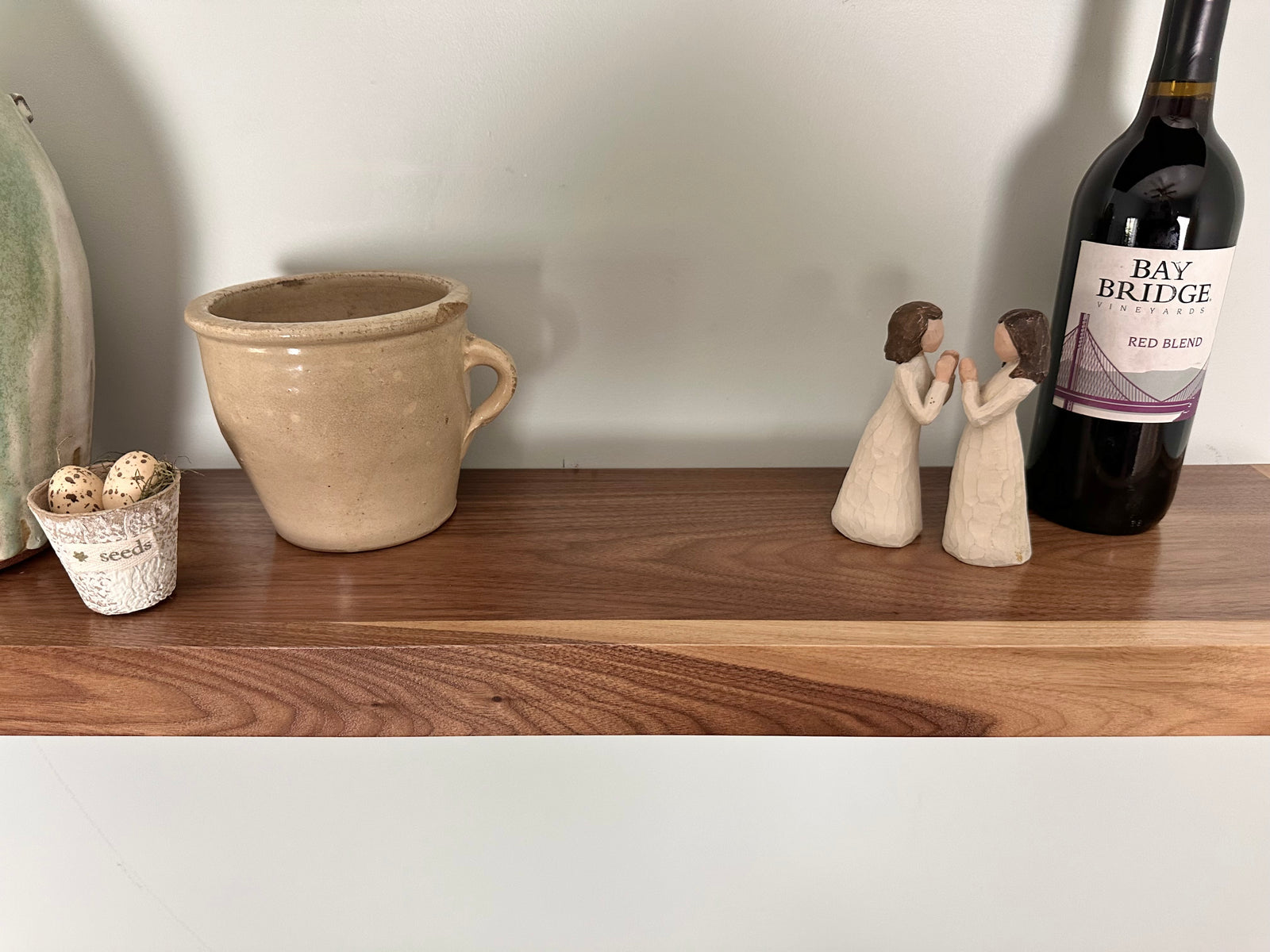 3 Inch Walnut Open Floating Shelf