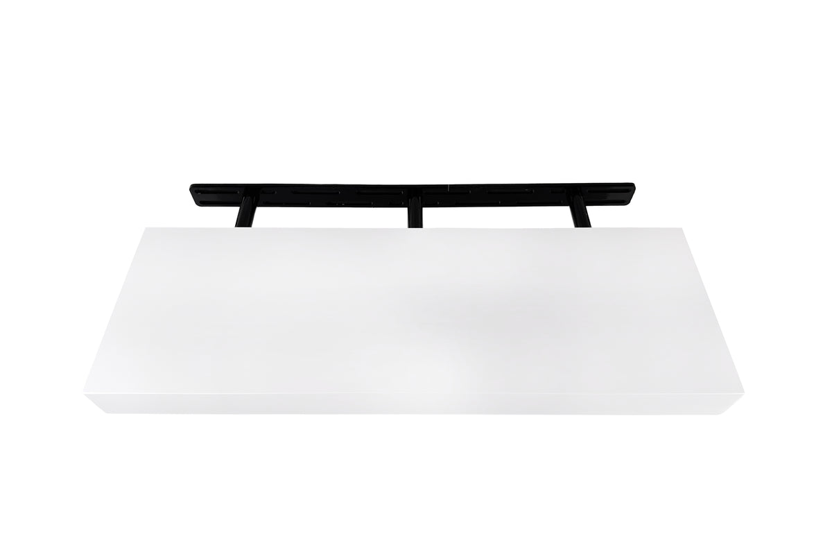 Floating White Shelf | Painted Wall Shelves