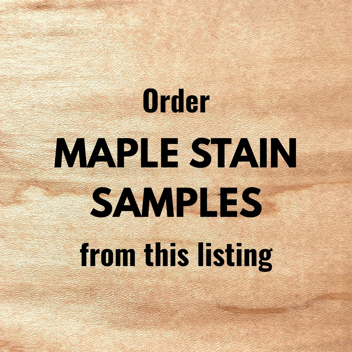 Maple Color Samples