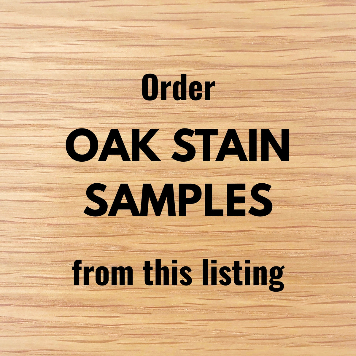 Oak Color Samples