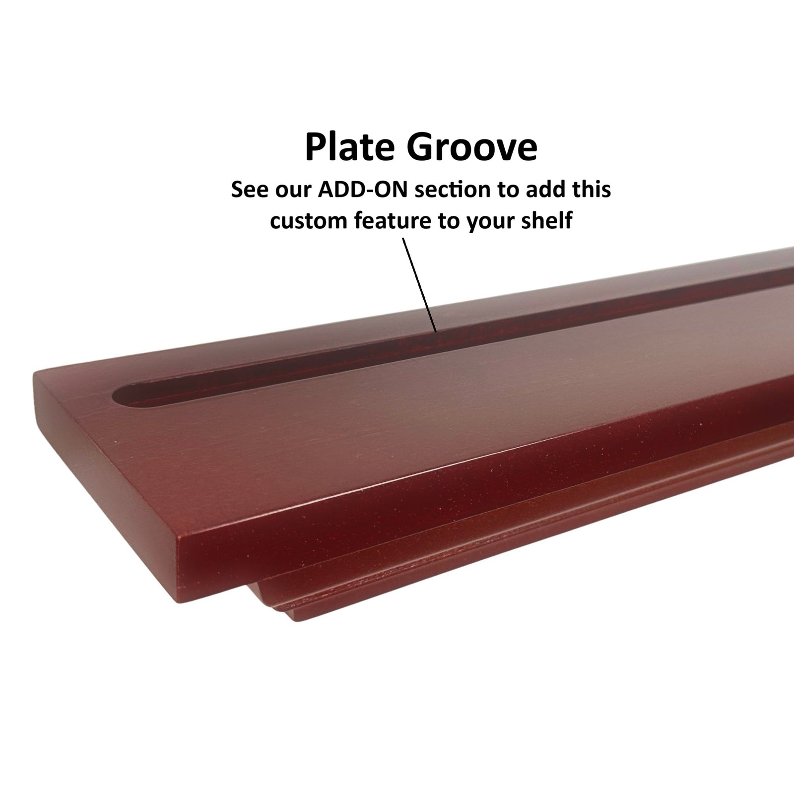 Stained Crown Molding Shelf