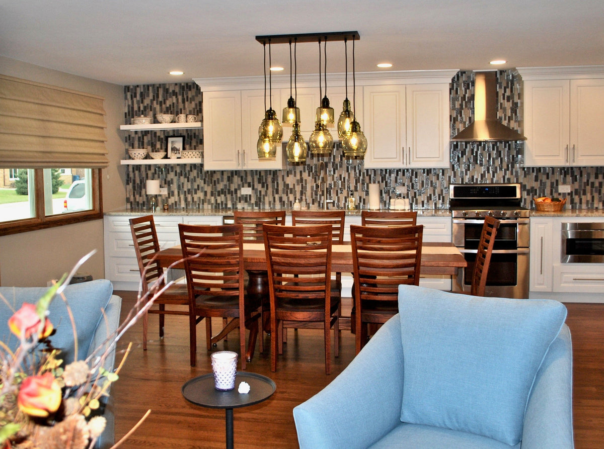 white floating shelves