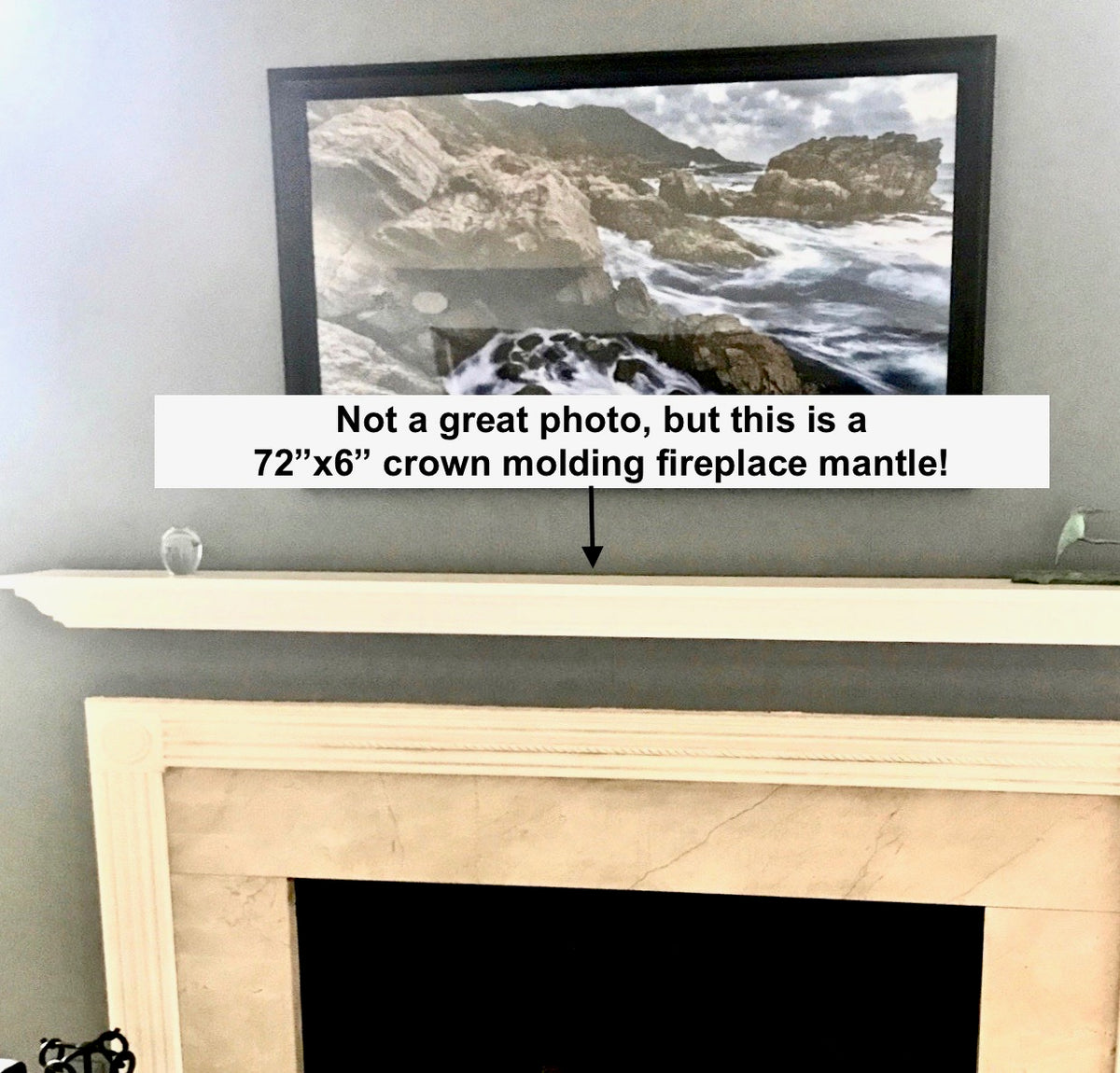 crown molding floating shelf