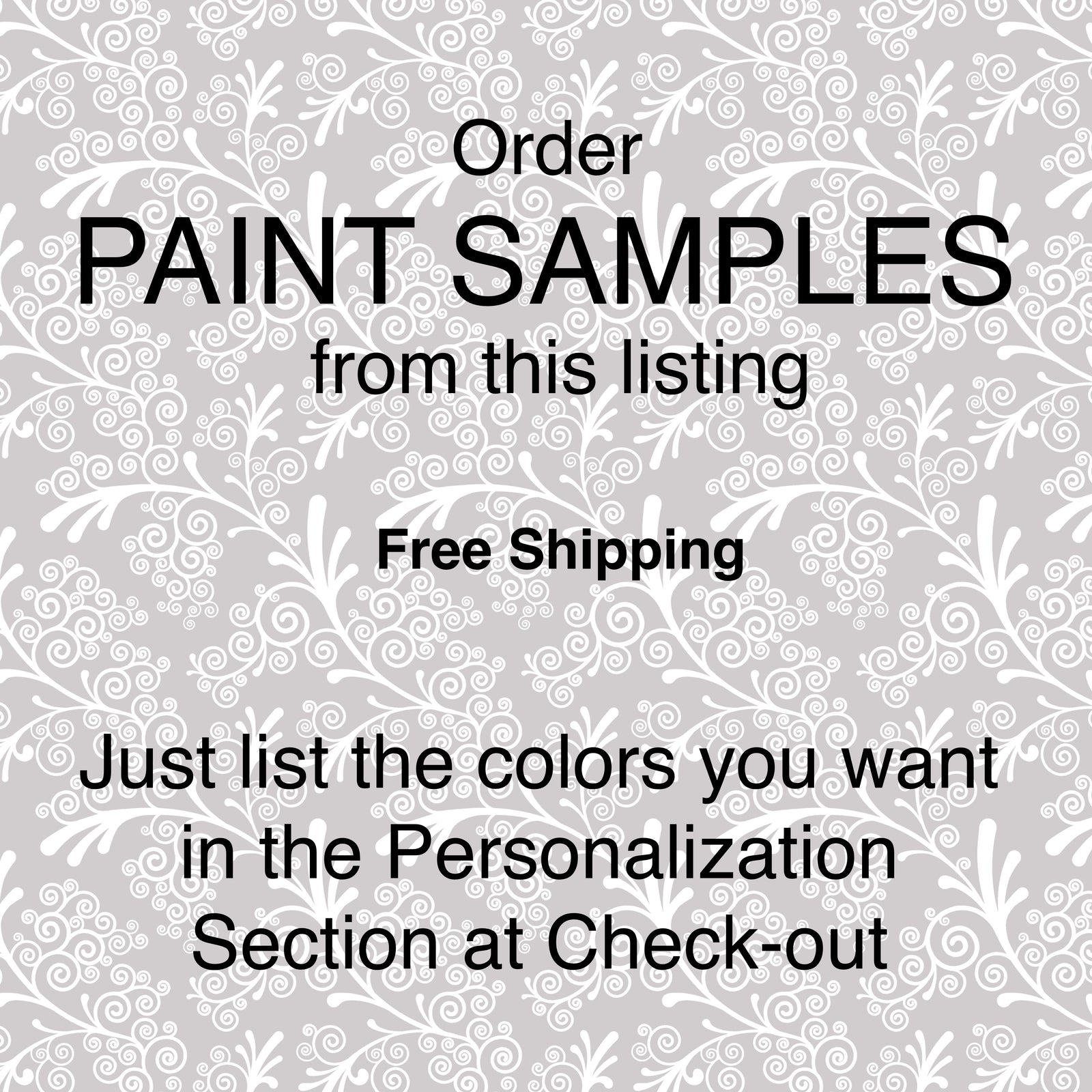 Paint Color Samples - The Shelf Shop