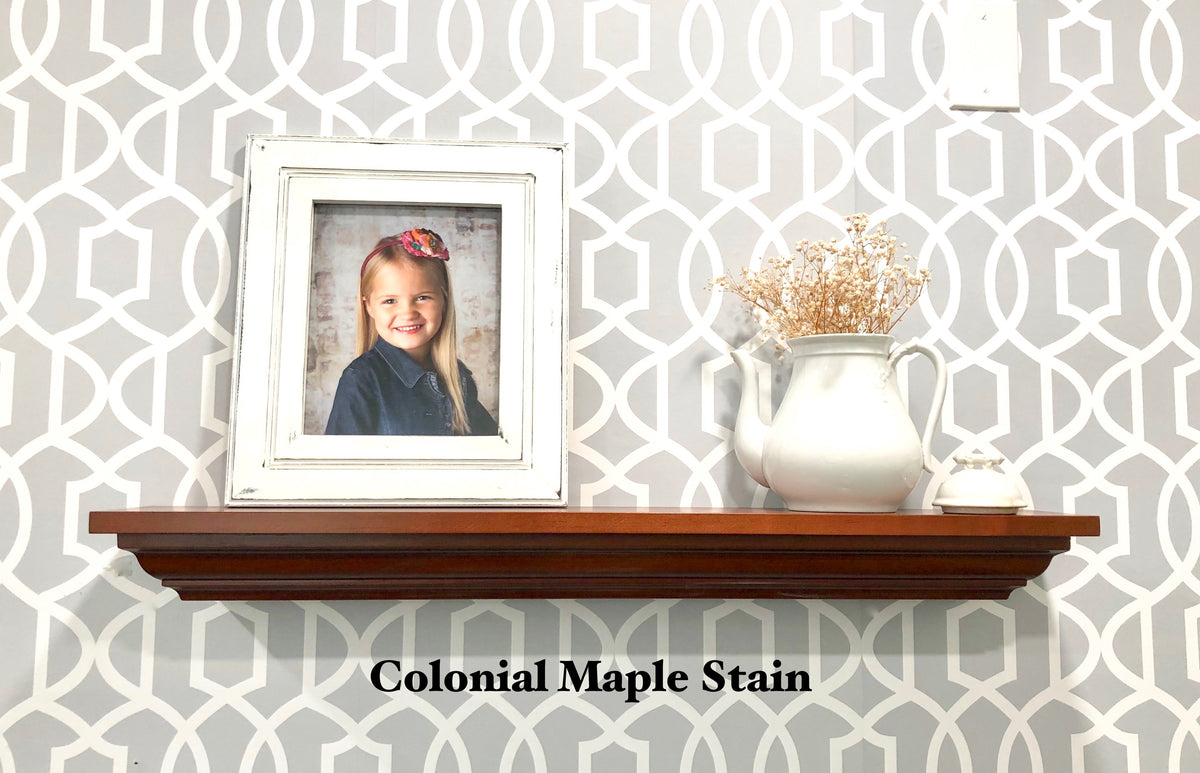 Stained Crown Molding Shelf