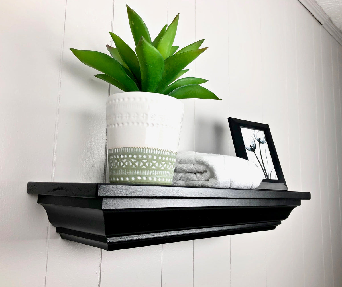 crown molding floating shelf