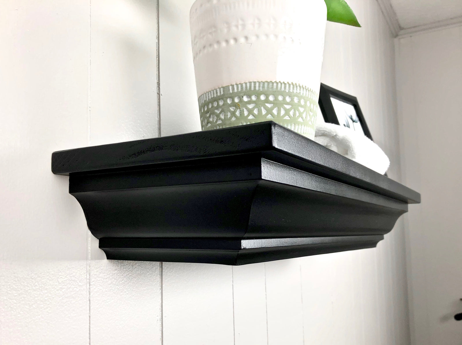 crown molding floating shelf