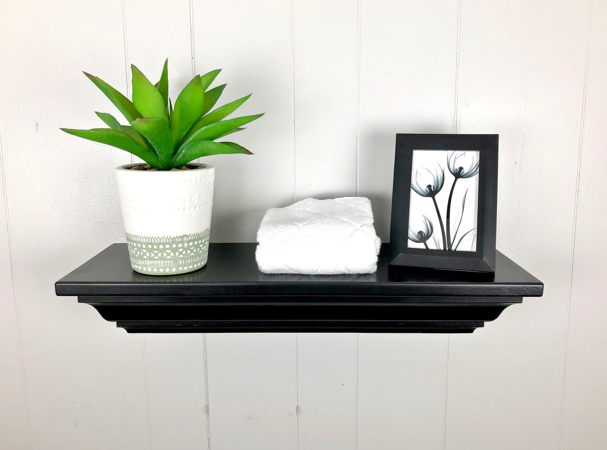 crown molding floating shelf