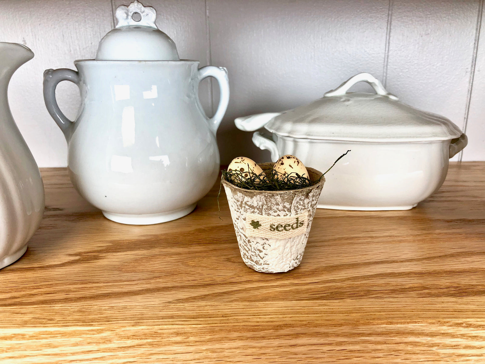 natural oak floating shelves