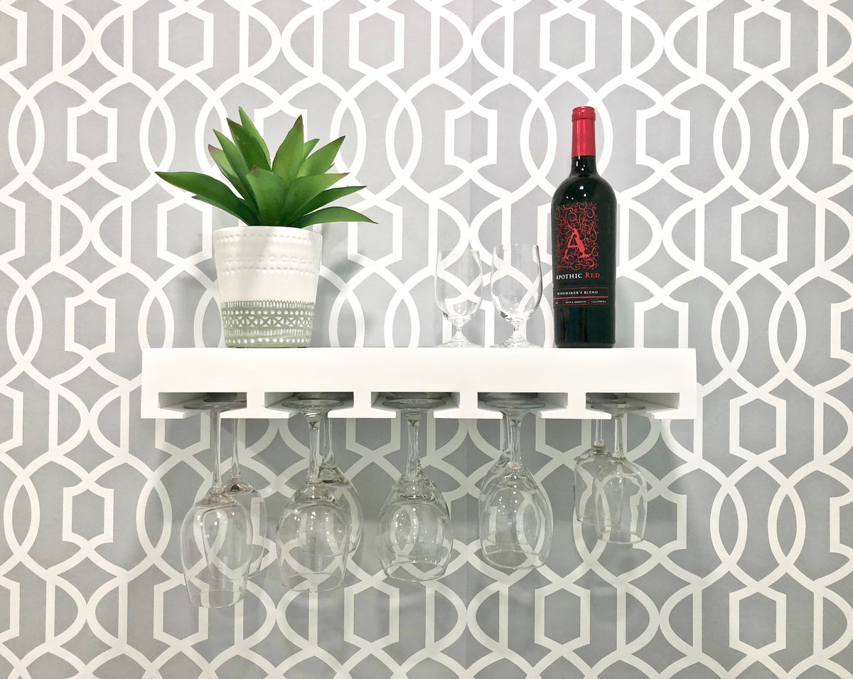 wine glass shelf