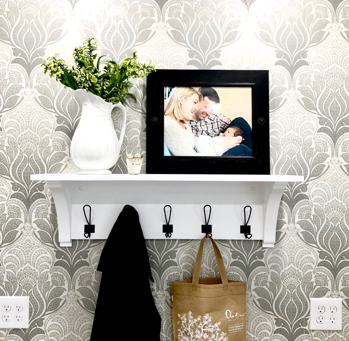 Floating shelf trim styles