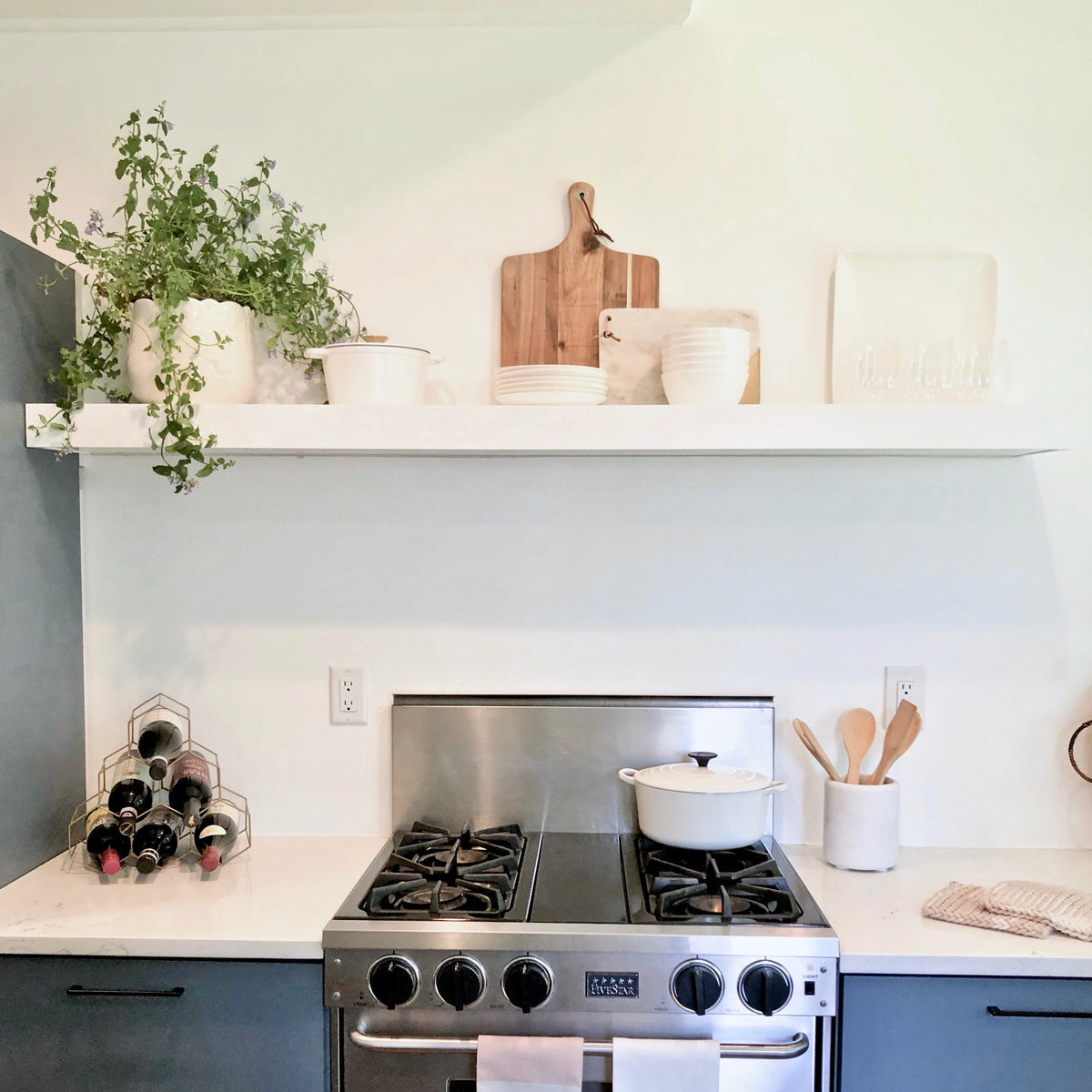 3 inch Floating Shelf Painted | Open Shelving