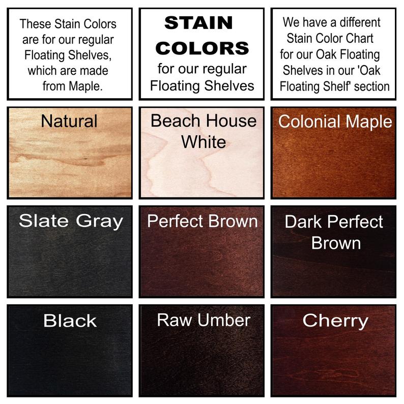 Stained Farmhouse Shelf With Back Support