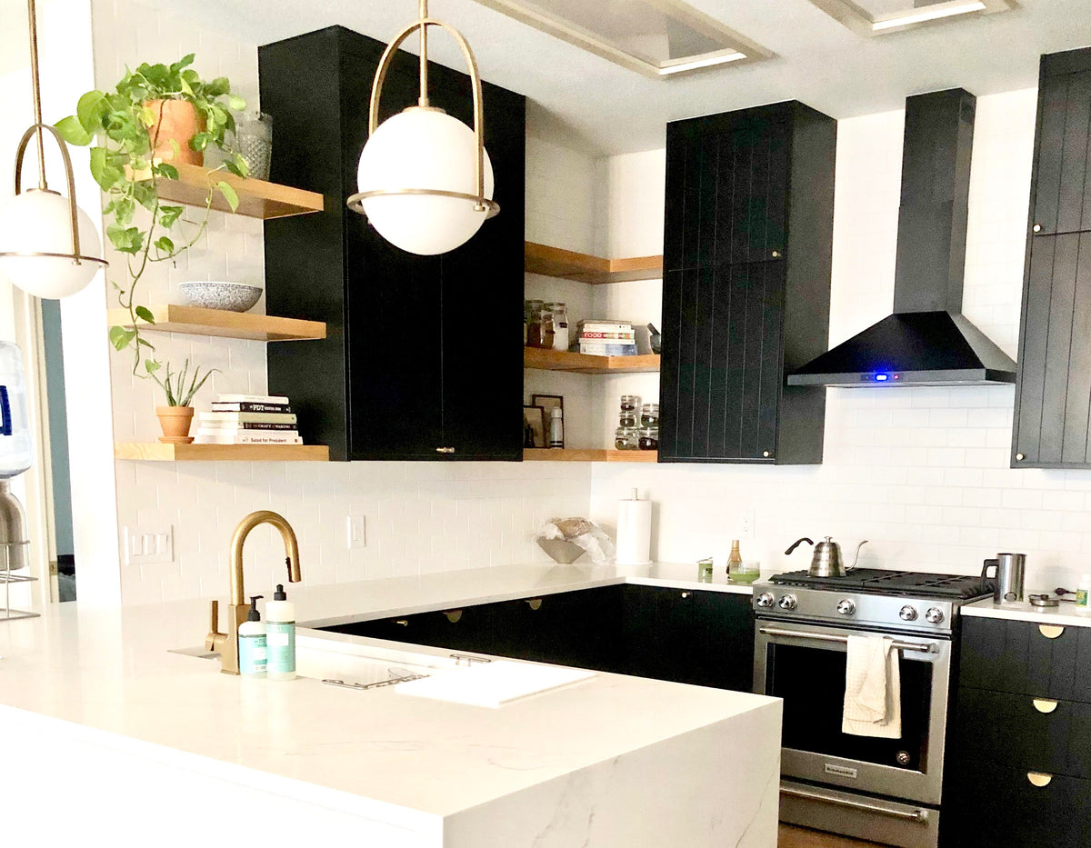 2 inch Oak Corner Floating Shelf