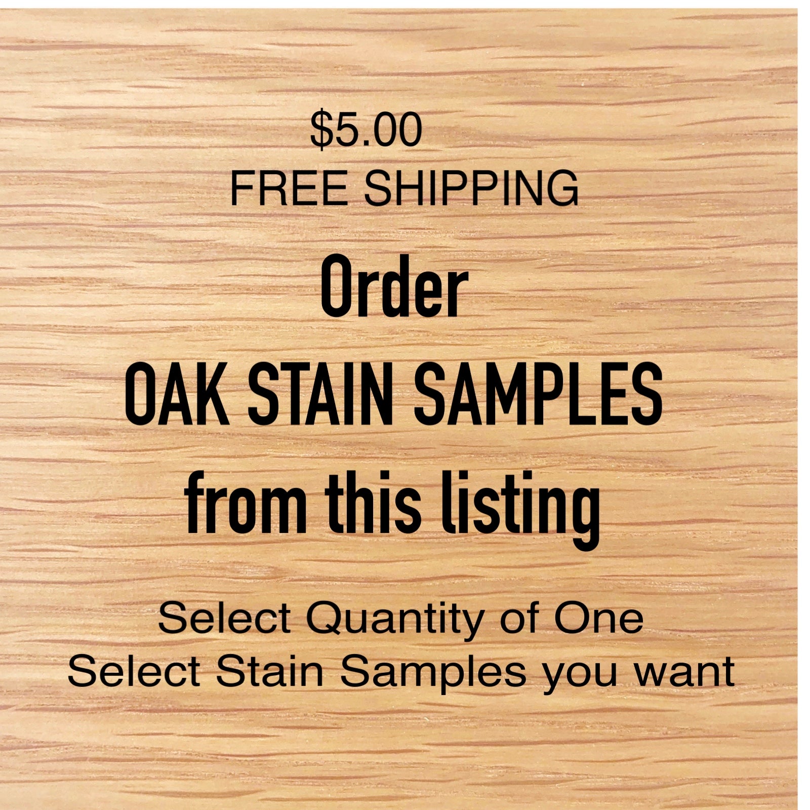 Oak Finish Samples
