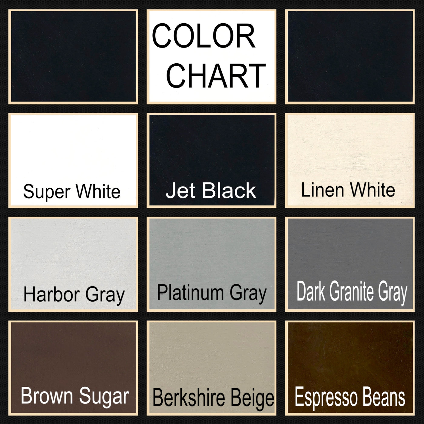 Product Color Sample Paint Color Samples - The Shelf Shop