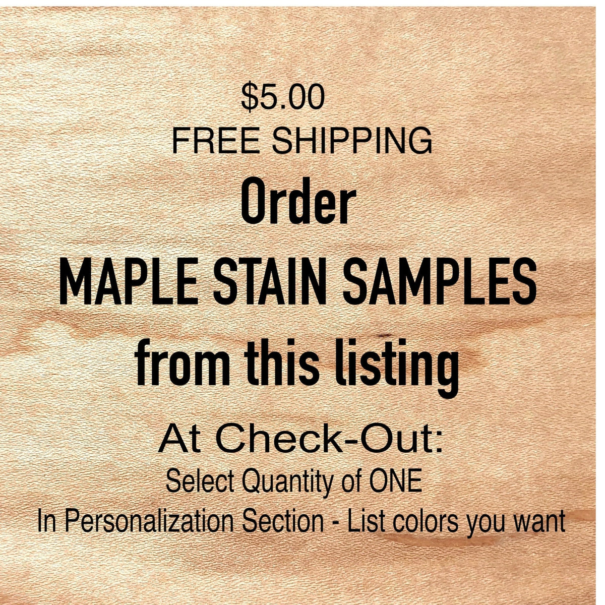 Maple Color Samples
