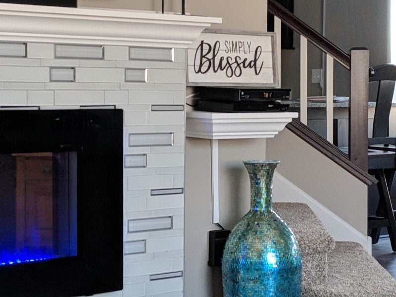 crown molding floating shelf