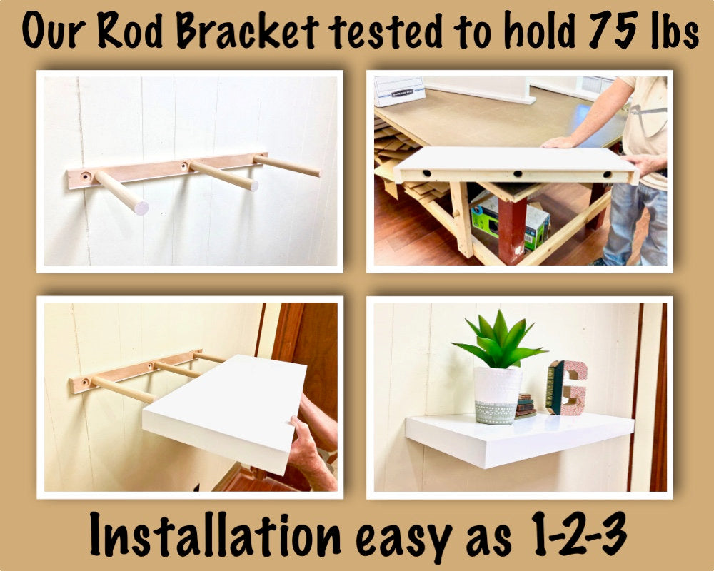 floating shelf installation