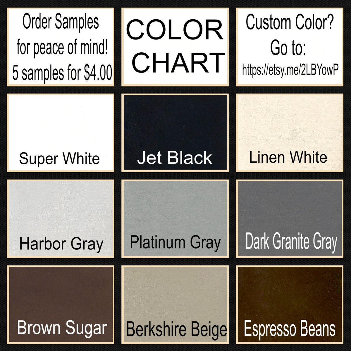 paint color options