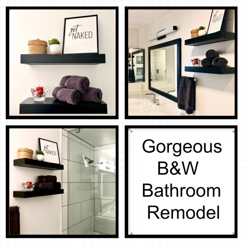 B&W bathroom remodel