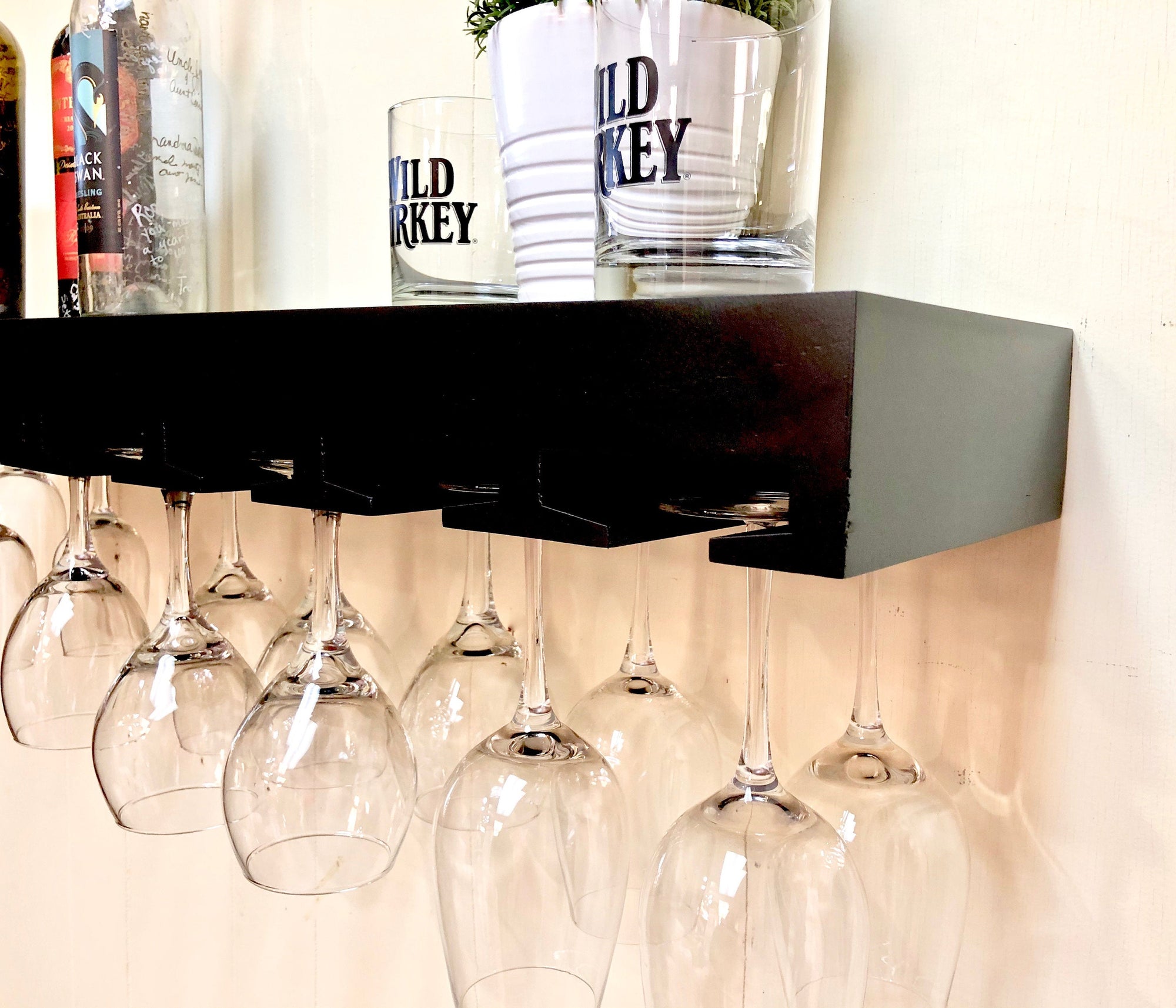 Wine Glass Floating Shelf