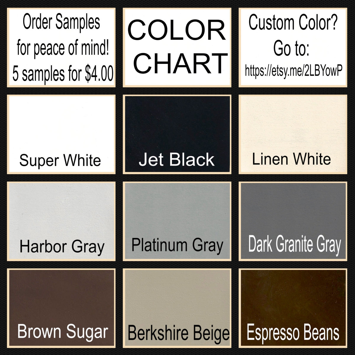 paint color options